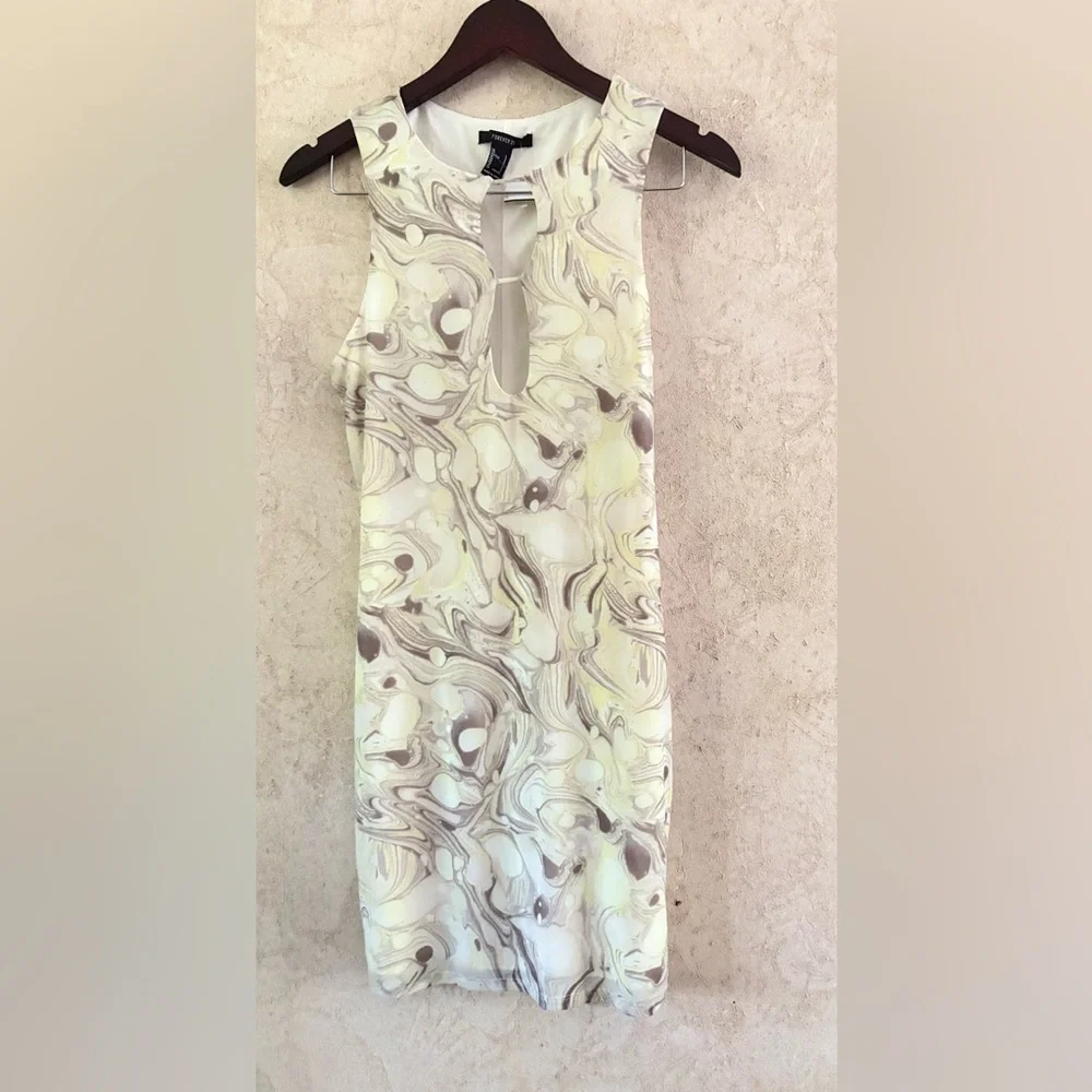 Forever 21 Marble Print Sleeveless Dress